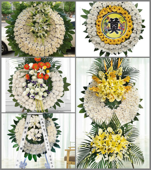 湖北荆门市京山县坪坝镇东岳村花圈速递